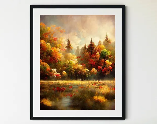 Autumn Landscape Fall Decor Art Print