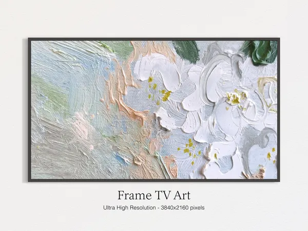 Frame TV Abstract Oil-Painting-Style Art Print
