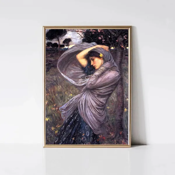 Boreas by John William Waterhouse, Pre-Raphaelite Art Print