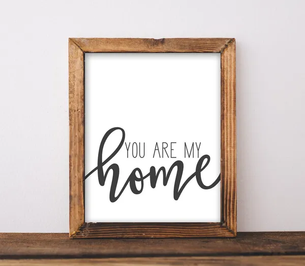 You Are My Home Love Quote Art Print