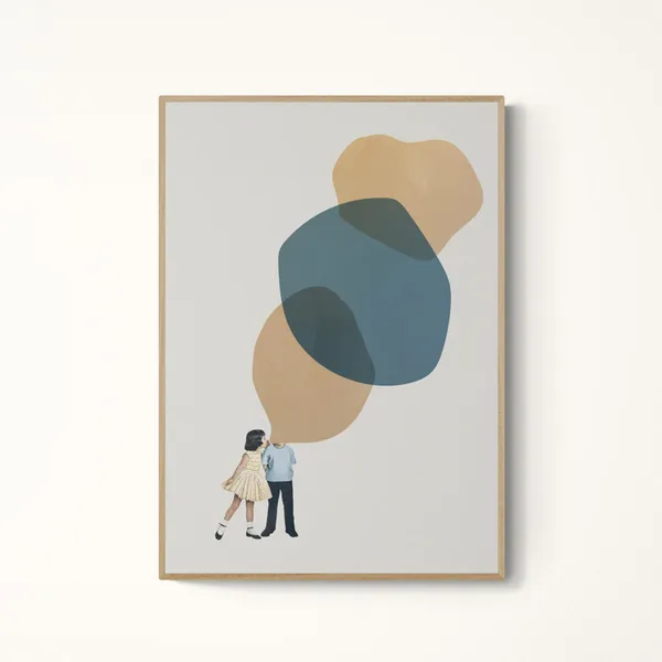 A Thousand Stories To Tell Abstract Art Print