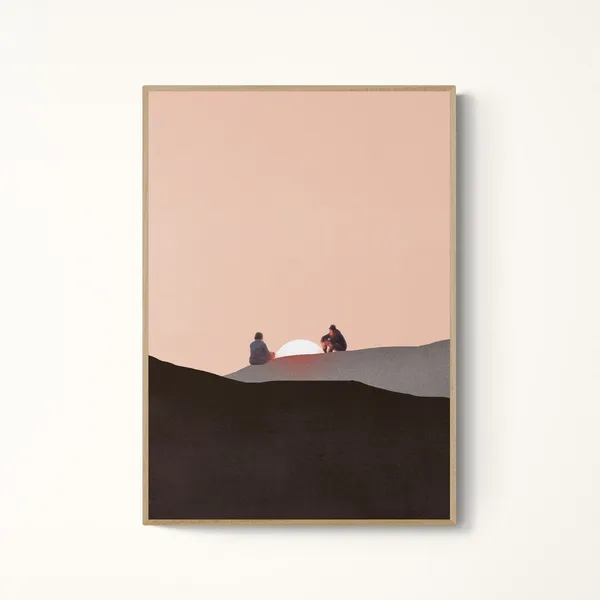 You And Me Alone Abstract Art Print