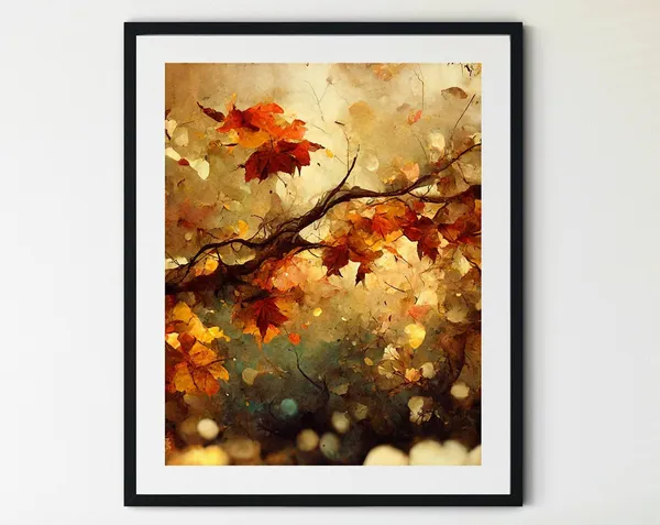 Autumn Landscape Fall Wall Decor Art Print