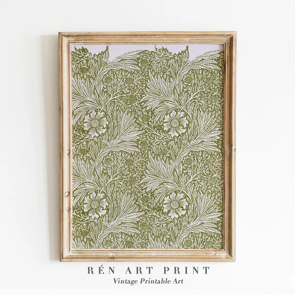 William Morris Vintage Textile Art Print