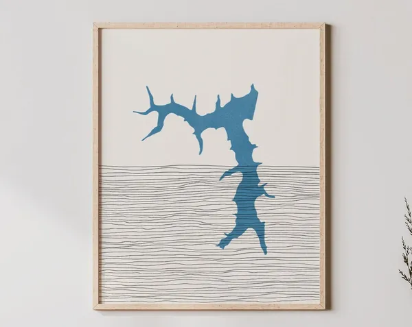 Lake Lotawana Boho Art Print, Missouri Decor