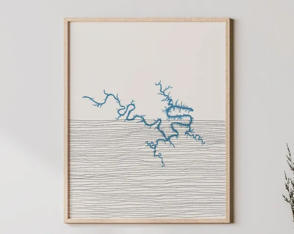 Lake of the Ozarks Boho Art Print, Missouri Decor