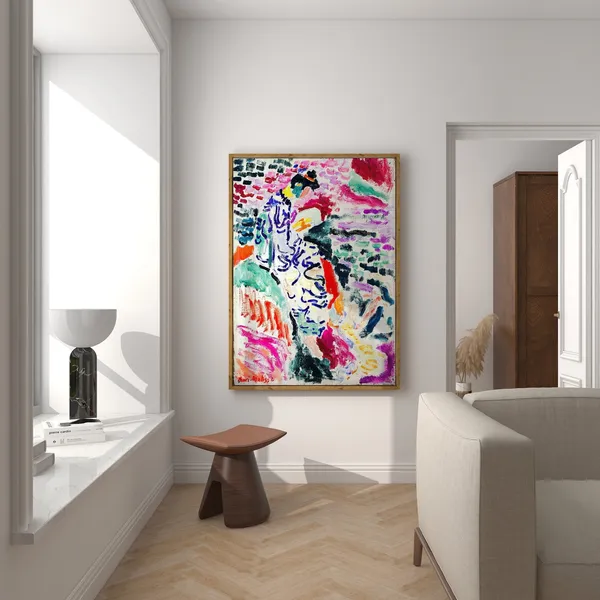 Matisse-Inspired Japanese Woman Vintage Art Print