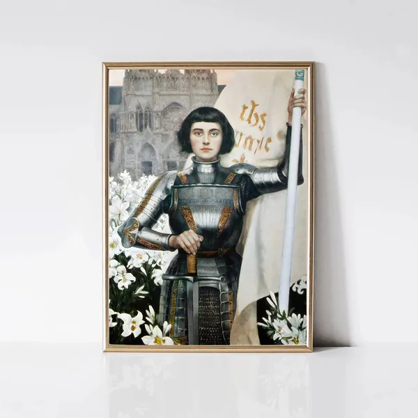 Joan Of Arc By Albert Lynch, Art Nouveau Poster Print