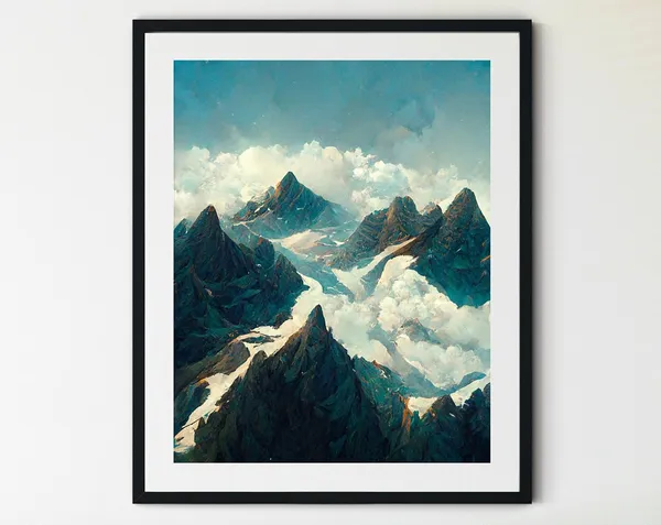 Rocky Mountain Print, Canadian Rockies Wall Art