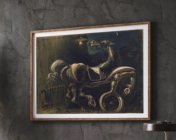Salvador Dali Poster, Debris of an Automobile