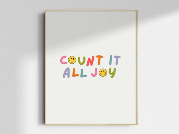 Count It All Joy II Modern Christian Art Print