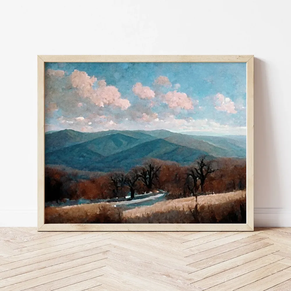 Shenandoah National Park Vintage Landscape Art Print - Image 2