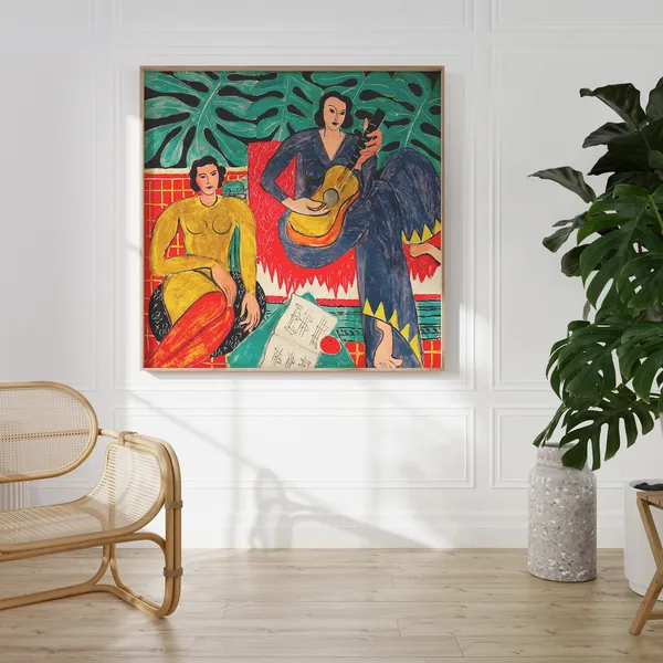 Matisse La Musique Guitar Player, Eclectic Art Print