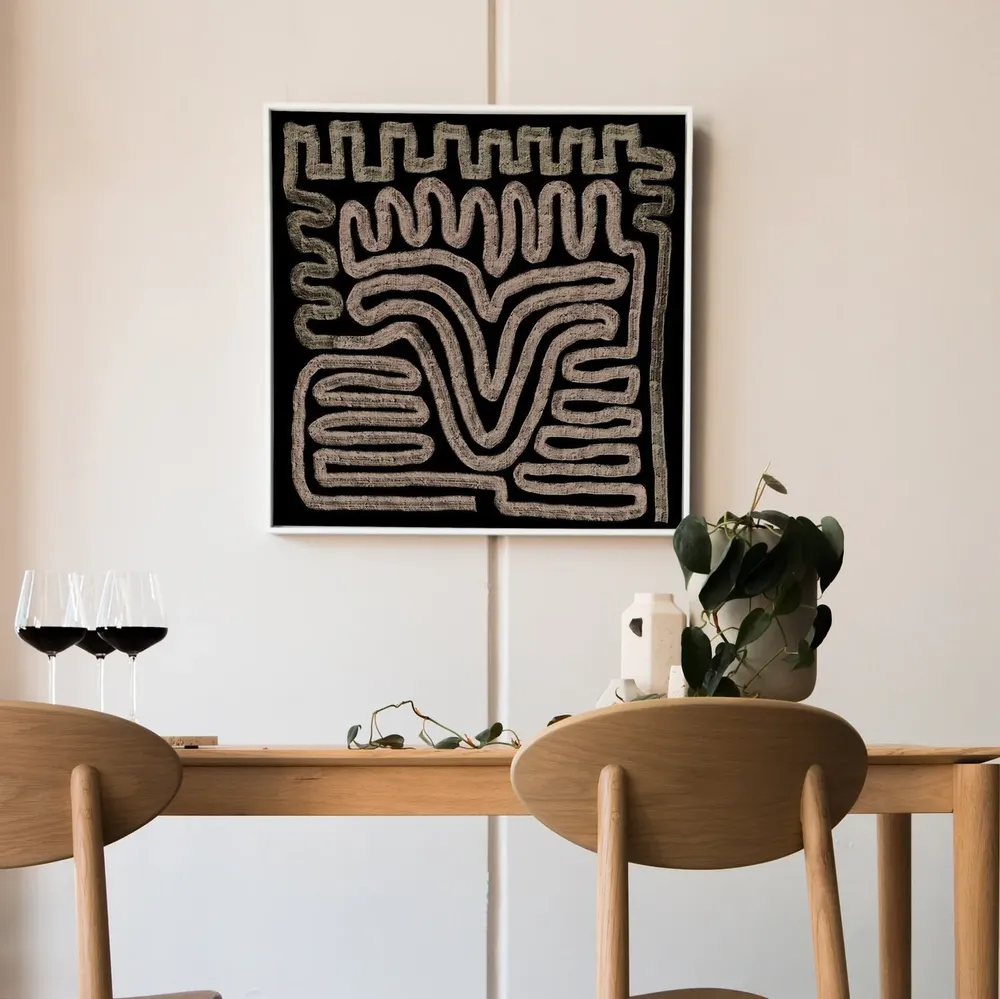 Abstract Squiggle Lines, Boho Art Print - Image 2