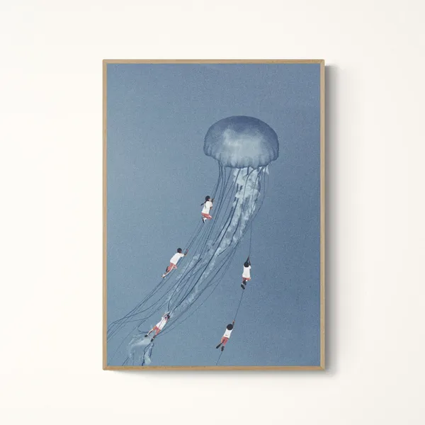 We Came Home Smiling Collage Wall Art Print