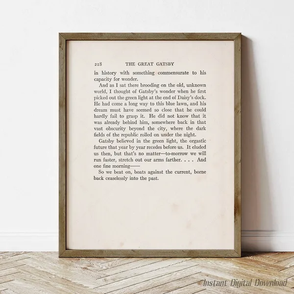 The Great Gatsby, First Edition 1925 Art Print
