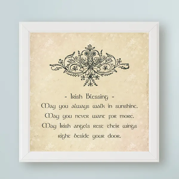 Irish Blessing Art Print, Traditional Irish Gift