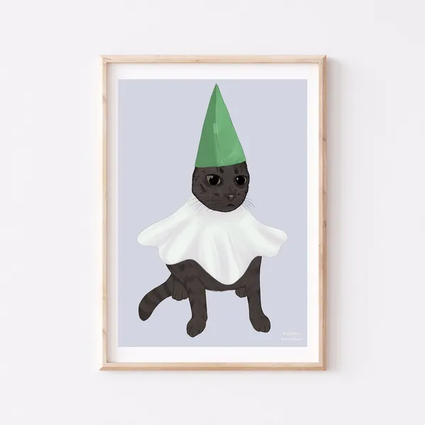 Me As A Baby Meme Cat Art Print