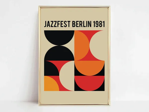 Jazz Poster Retro Mid-Century Modern Art Print