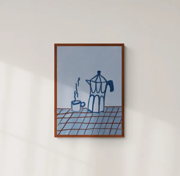 Coffee Time Kitchen Art Print, Coffee Lover Gift