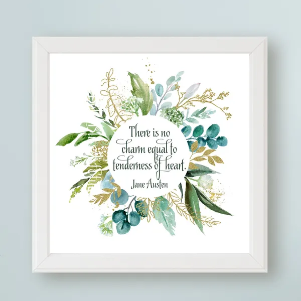 Jane Austen Quote Art Print, Book Lover Decor