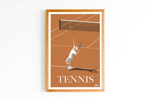 Roland Garros Minimalist Vintage Travel Poster