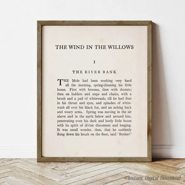 The Wind In The Willows, Kenneth Grahame Poster Print