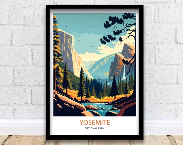 Yosemite National Park Poster Print
