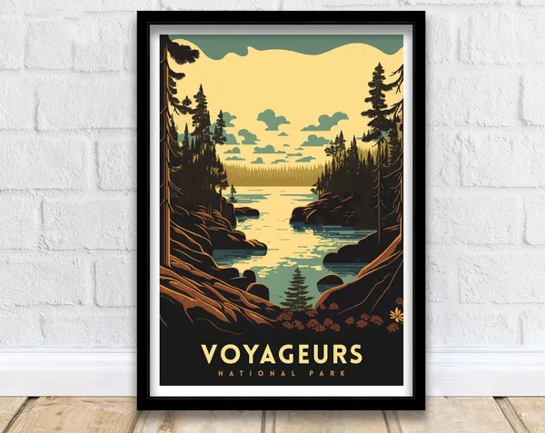 Voyageurs National Park Travel Poster