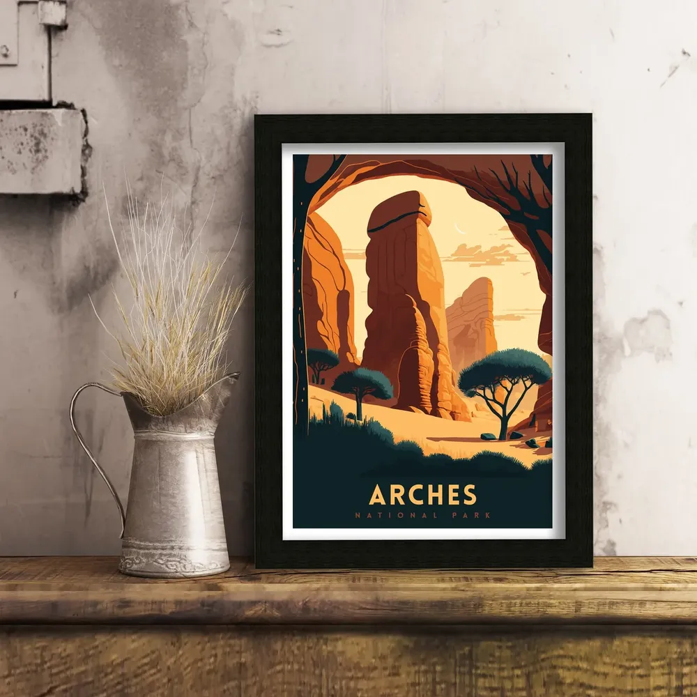 Arches National Park Utah Travel Poster - Image 2