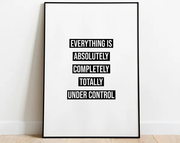Everything Is Absolutely Completely Quote Art Print