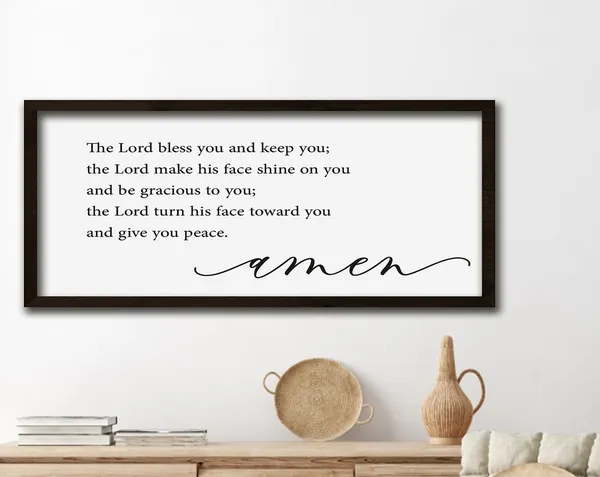 May The Lord Bless You And Keep You Scripture Art Print