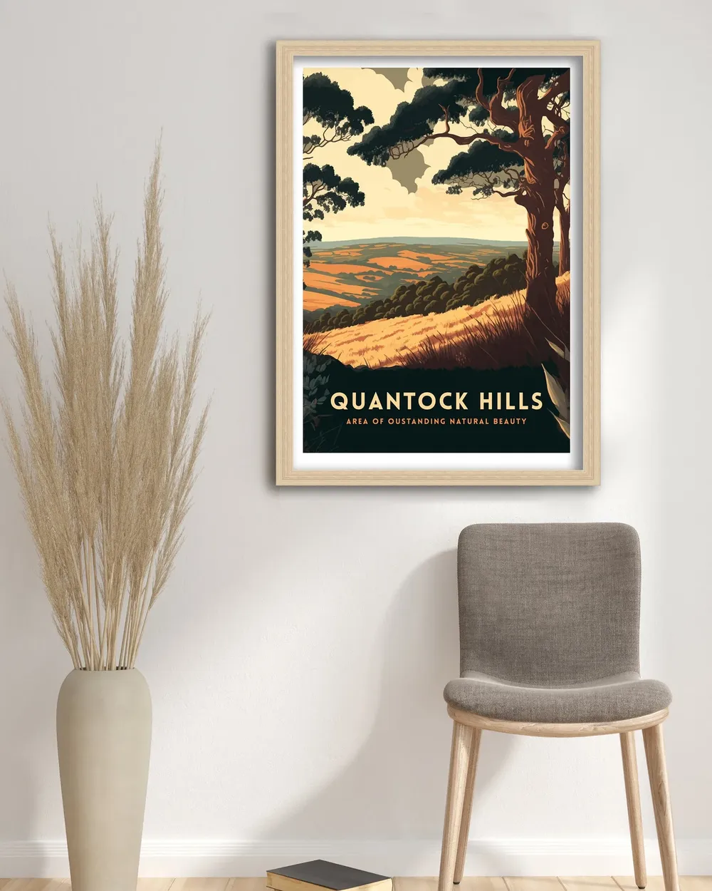 Quantock Hills Somerset Travel Poster - Image 3