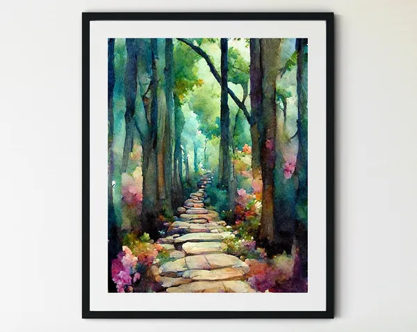 Forest Path Wilderness Art Print