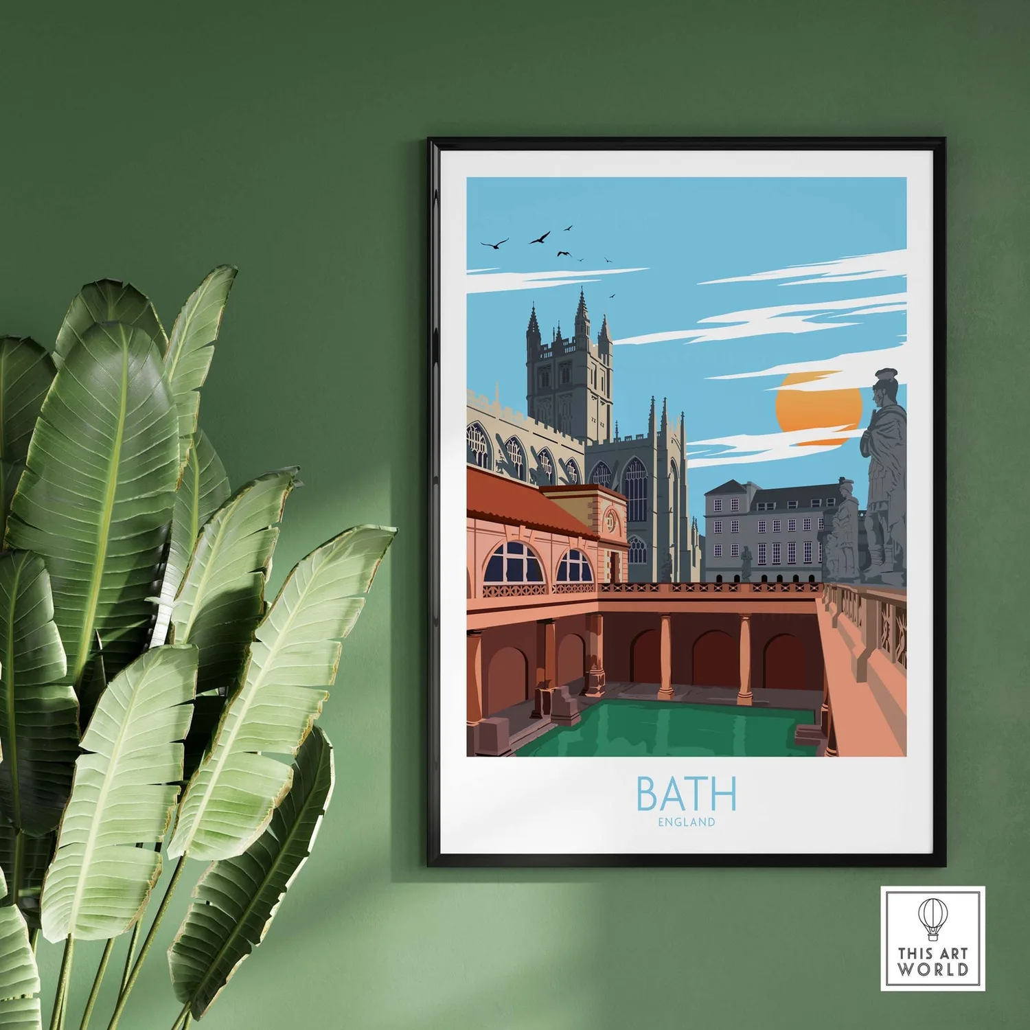 Bath UK Travel Poster, Travel Poster - Image 3