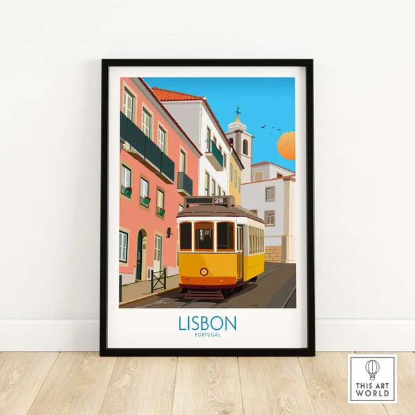 Lisbon Portugal Travel Poster Art Print