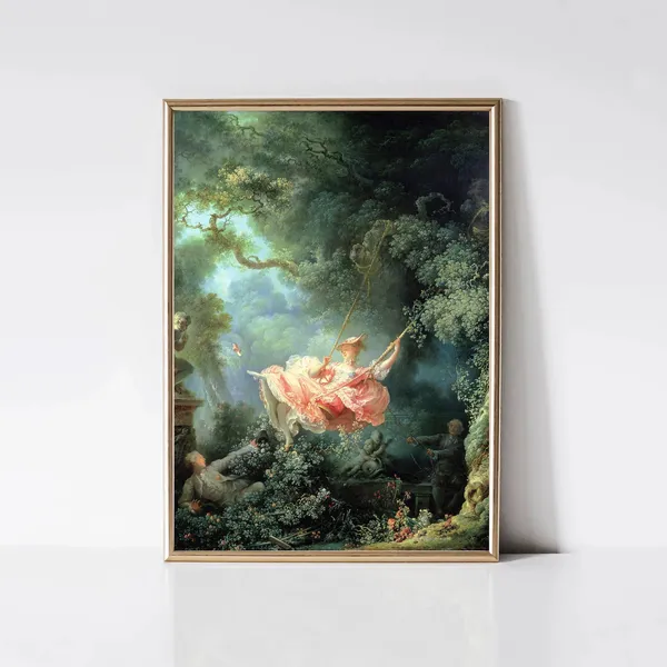 The Swing by Jean Fragonard Rococo Art Print