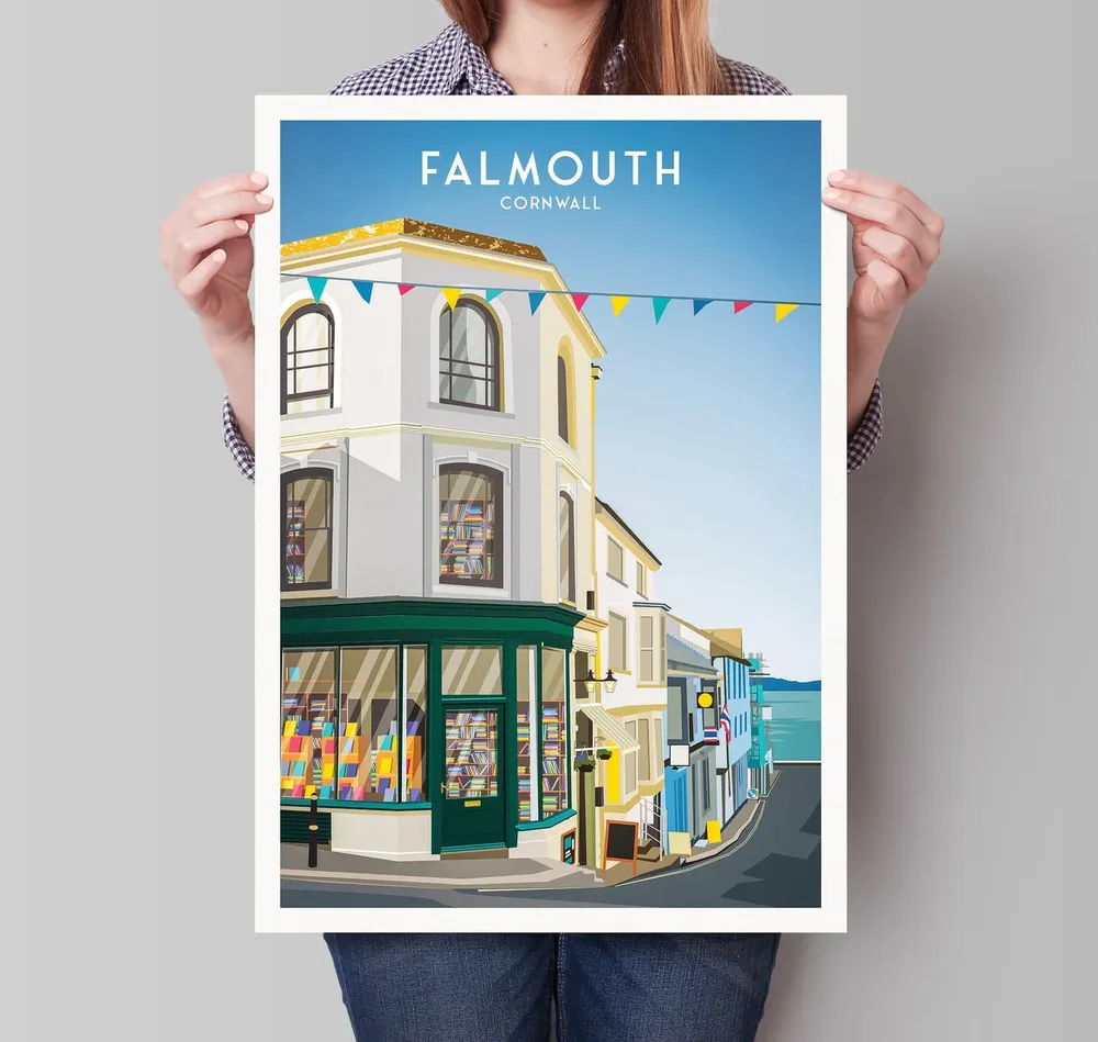 Falmouth Cornwall Quay Street Art Print