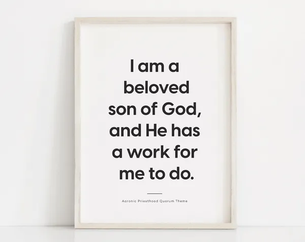 Aaronic Priesthood Theme LDS Youth Art Print