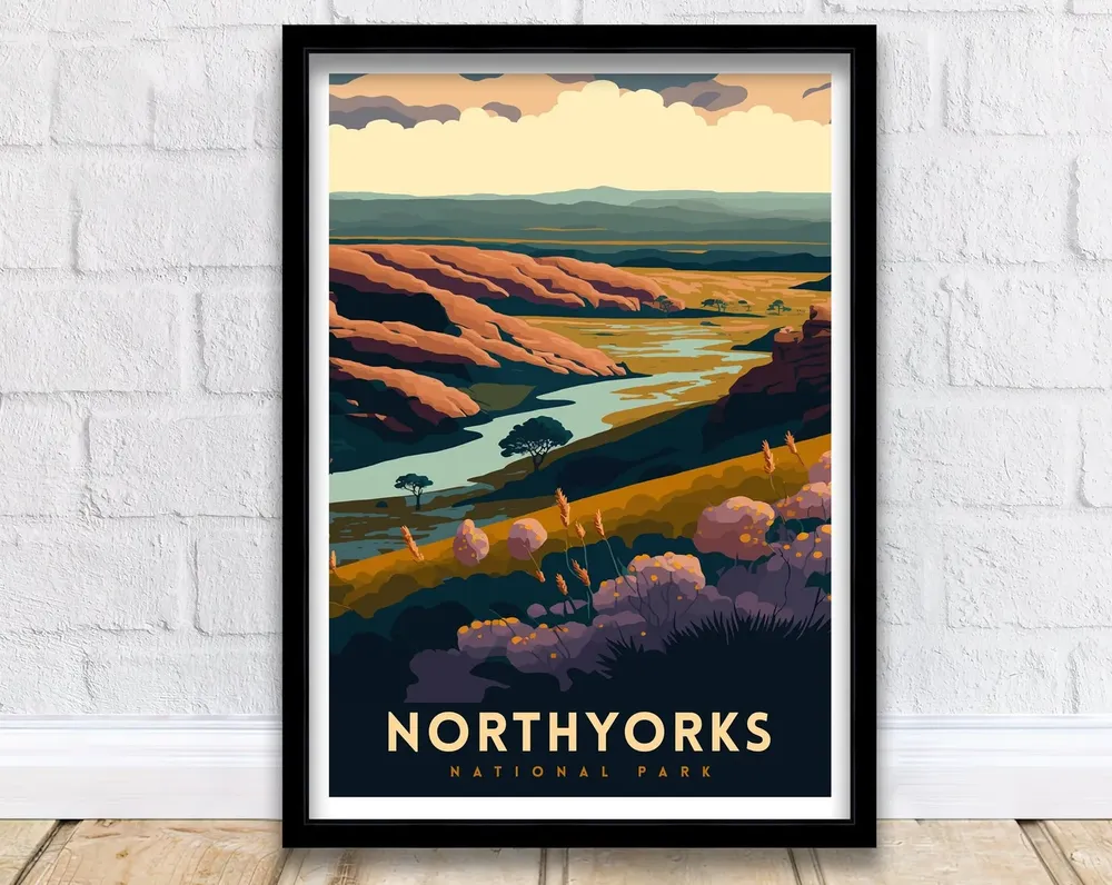 North York Moors Travel Print Poster
