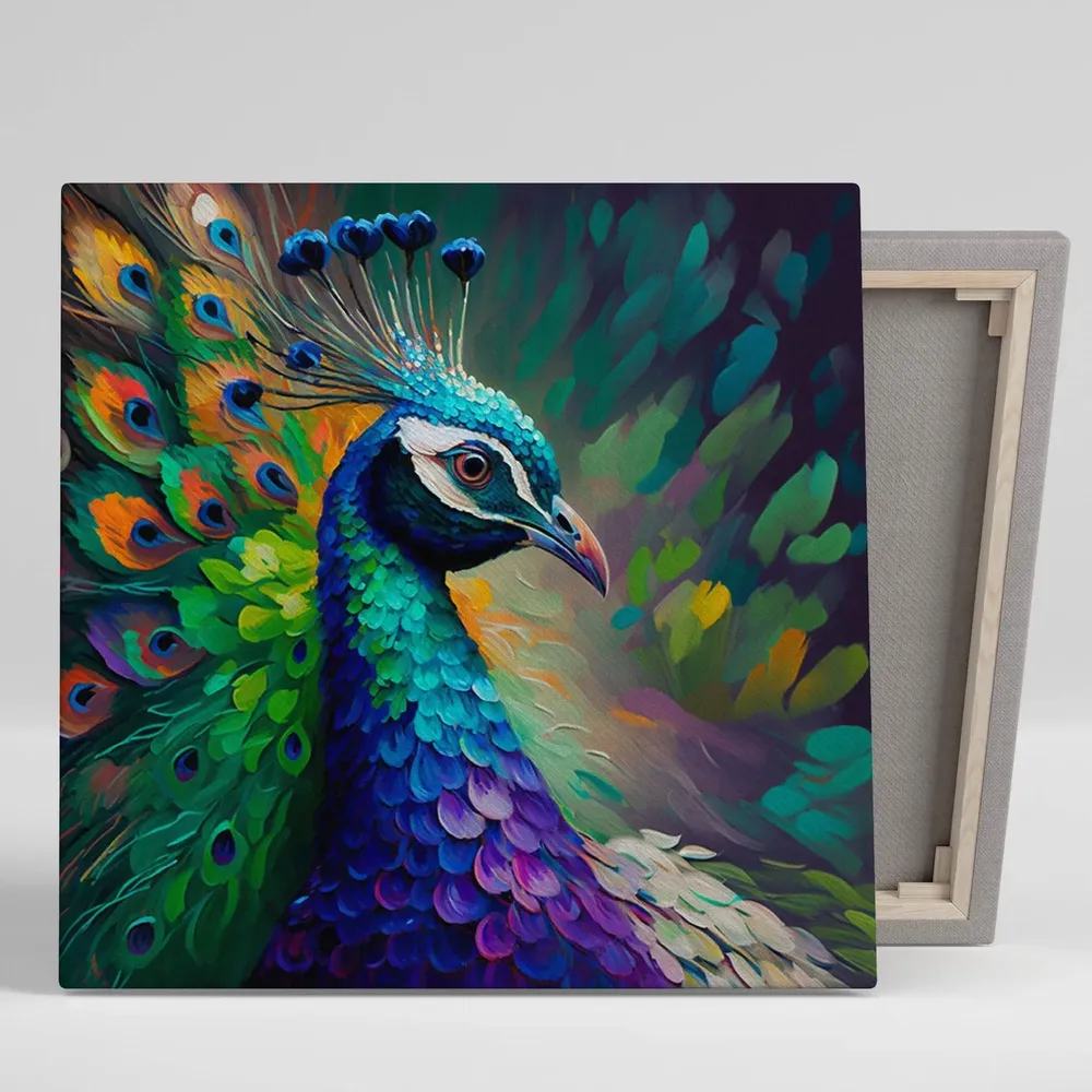 Peacock Poster, Animal Wall Art Print