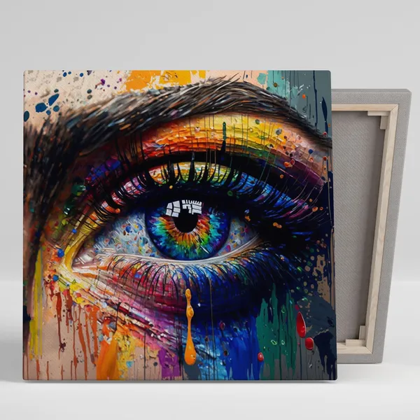 Abstract Eye Art Poster, Modern Abstract Wall Decor