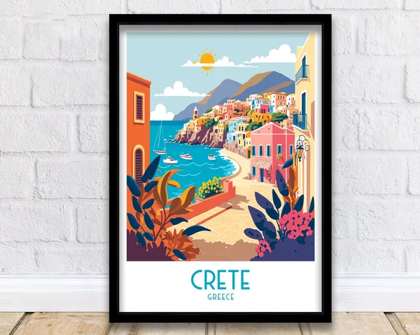 Crete Greece Travel Poster