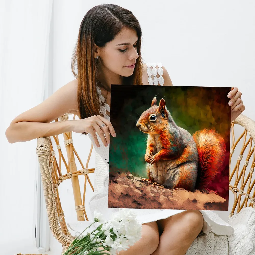 Brown Squirrel Poster, Squirrel Decor - Image 3