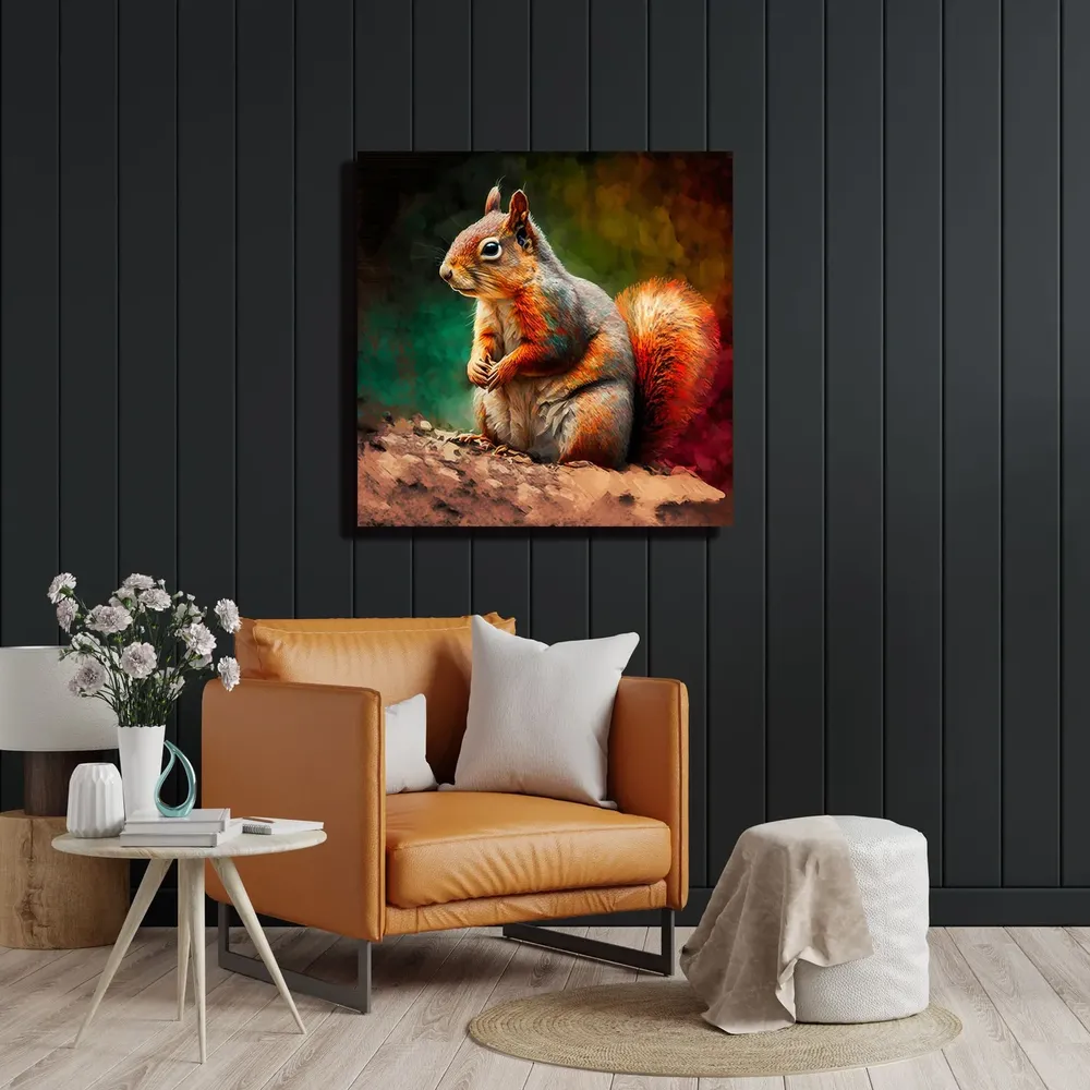 Brown Squirrel Poster, Squirrel Decor - Image 2