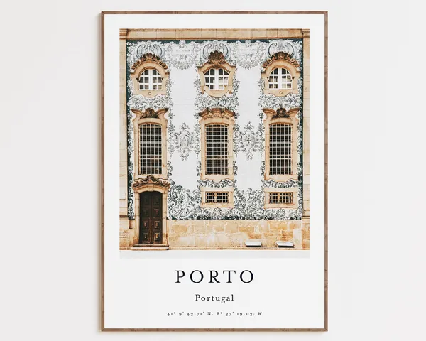 Portugal Cityscape Lisboa Travel Poster, City View