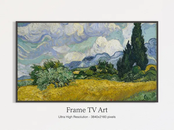 Van Gogh Wheat Field Art Print, Oil Paintings