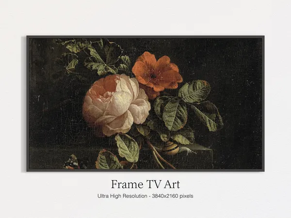 Classic Roses Painting Still Life Art Print