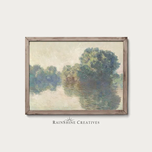 The Seine at Giverny, Claude Monet Poster Print