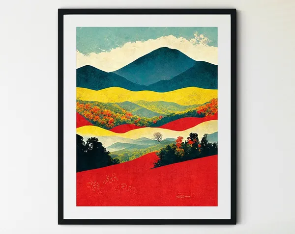 Shenandoah National Park Travel Poster, Blue Ridge Mountains